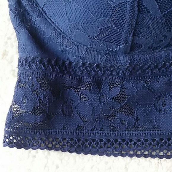 Pretty Navy Lace Bralette - Picture 4 of 4
